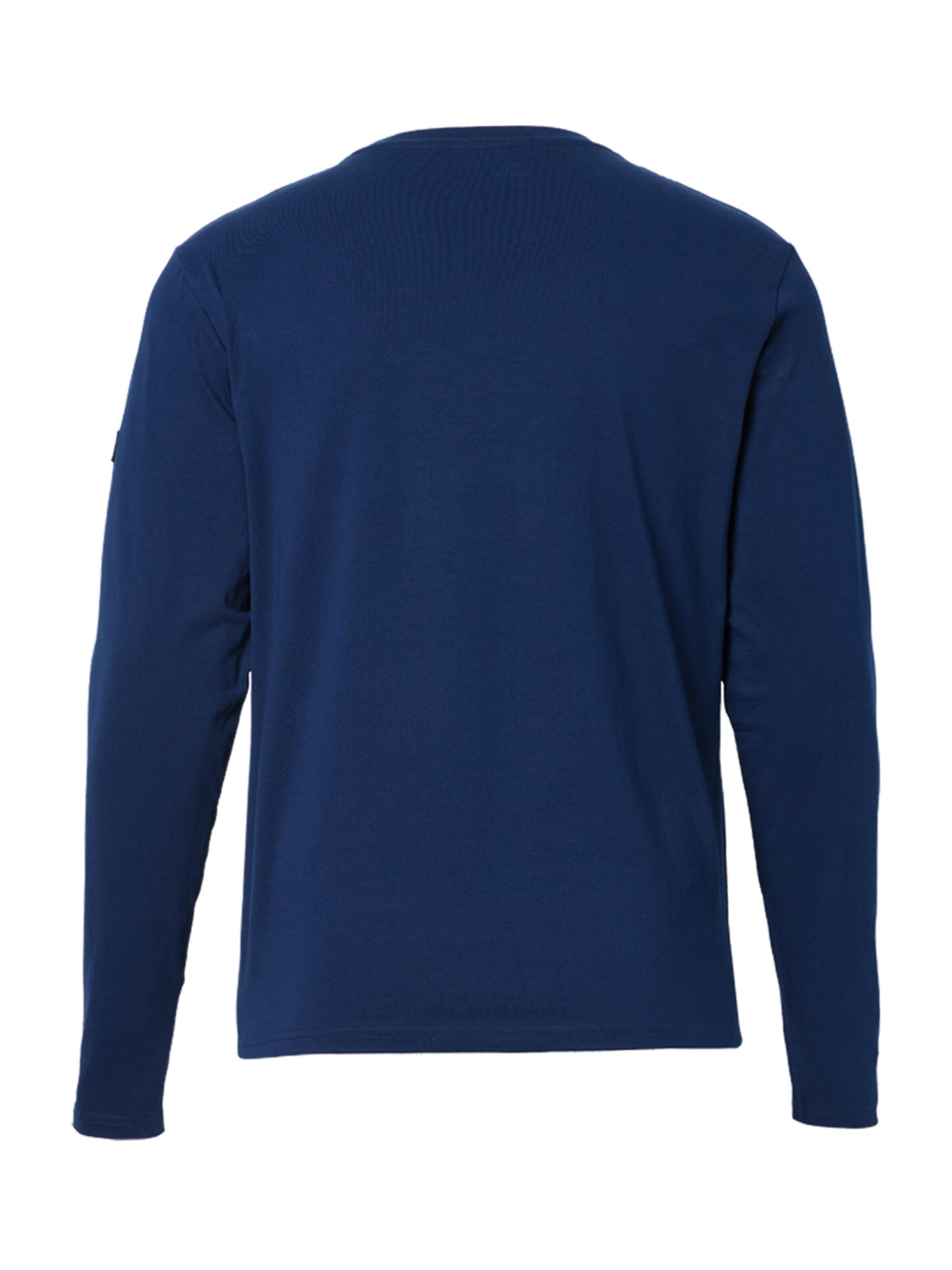 FORSBERG Sweatshirt 'Longsleeve mit Brusttasche' in Blue