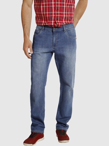 Jan Vanderstorm Loose fit Jeans ' Saku ' in Blue: front