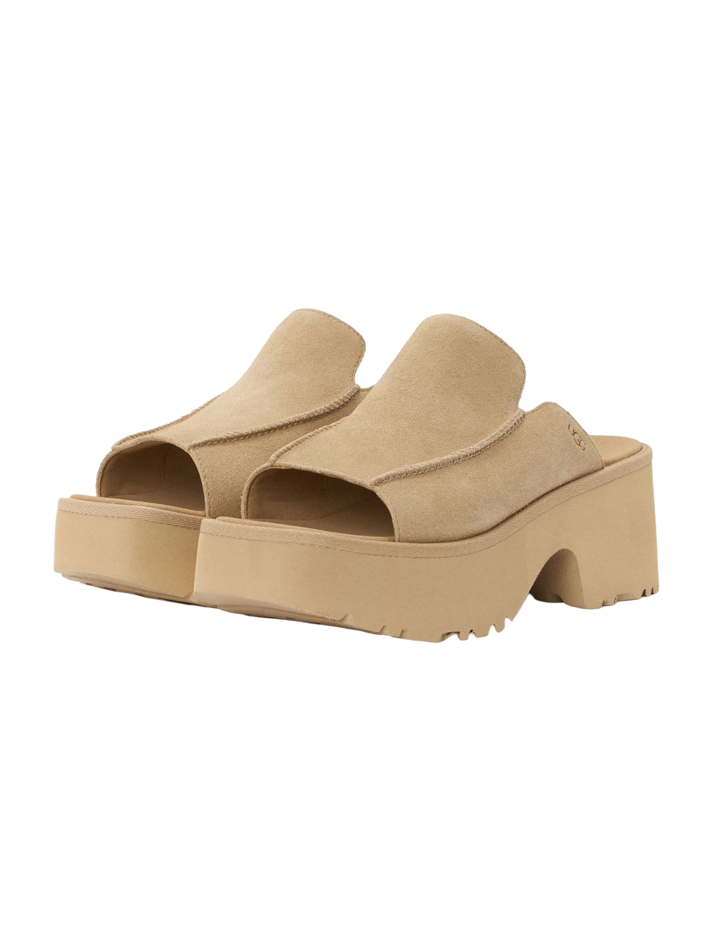 Mule UGG en beige : devant
