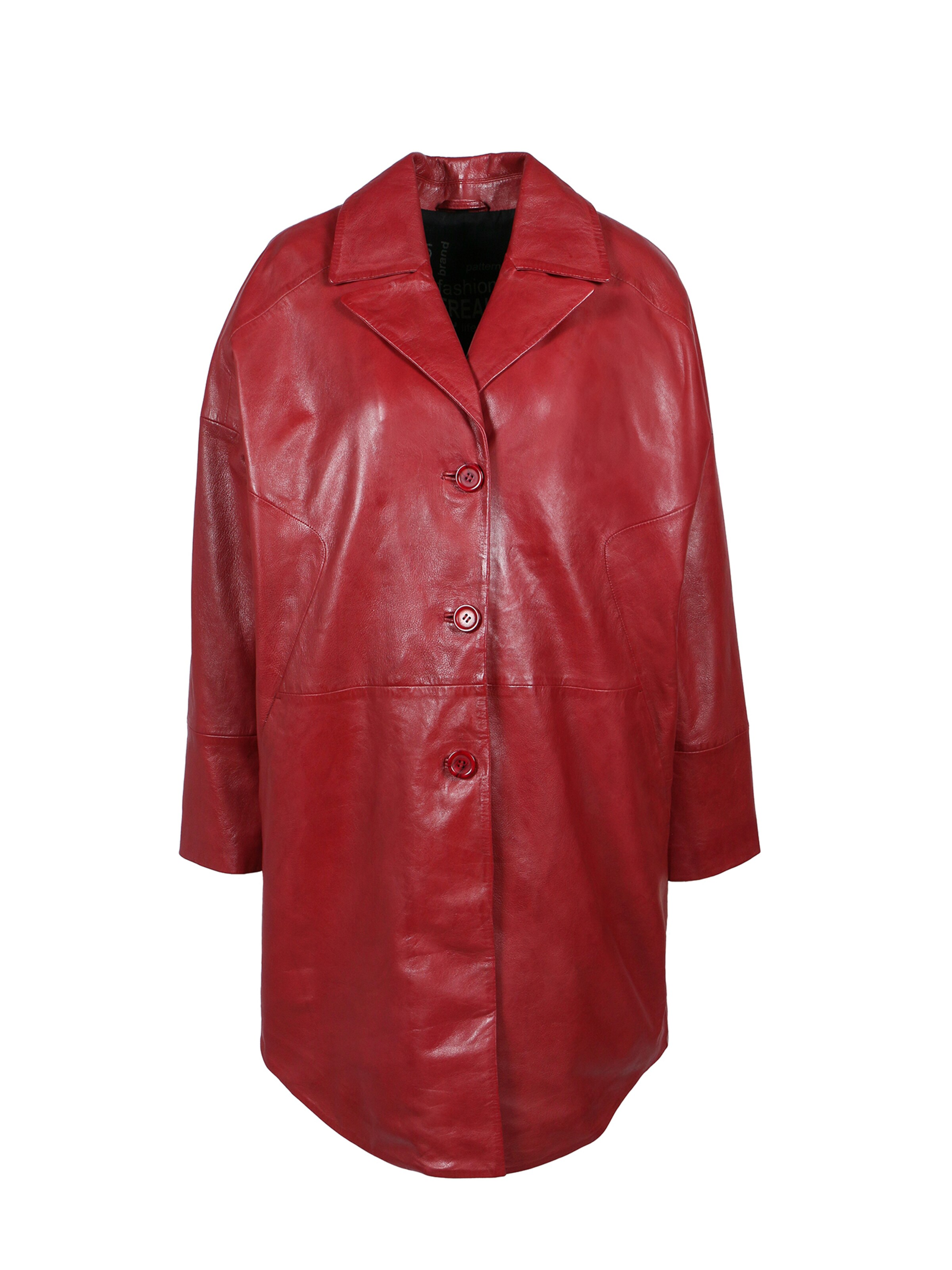 FREAKY NATION Ανοιξιάτικο και φθινοπωρινό παλτό 'As Well' σε κόκκινο: μπροστά