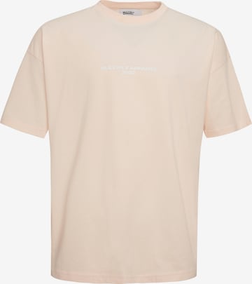 Multiply Apparel Μπλουζάκι σε μπεζ: μπροστά