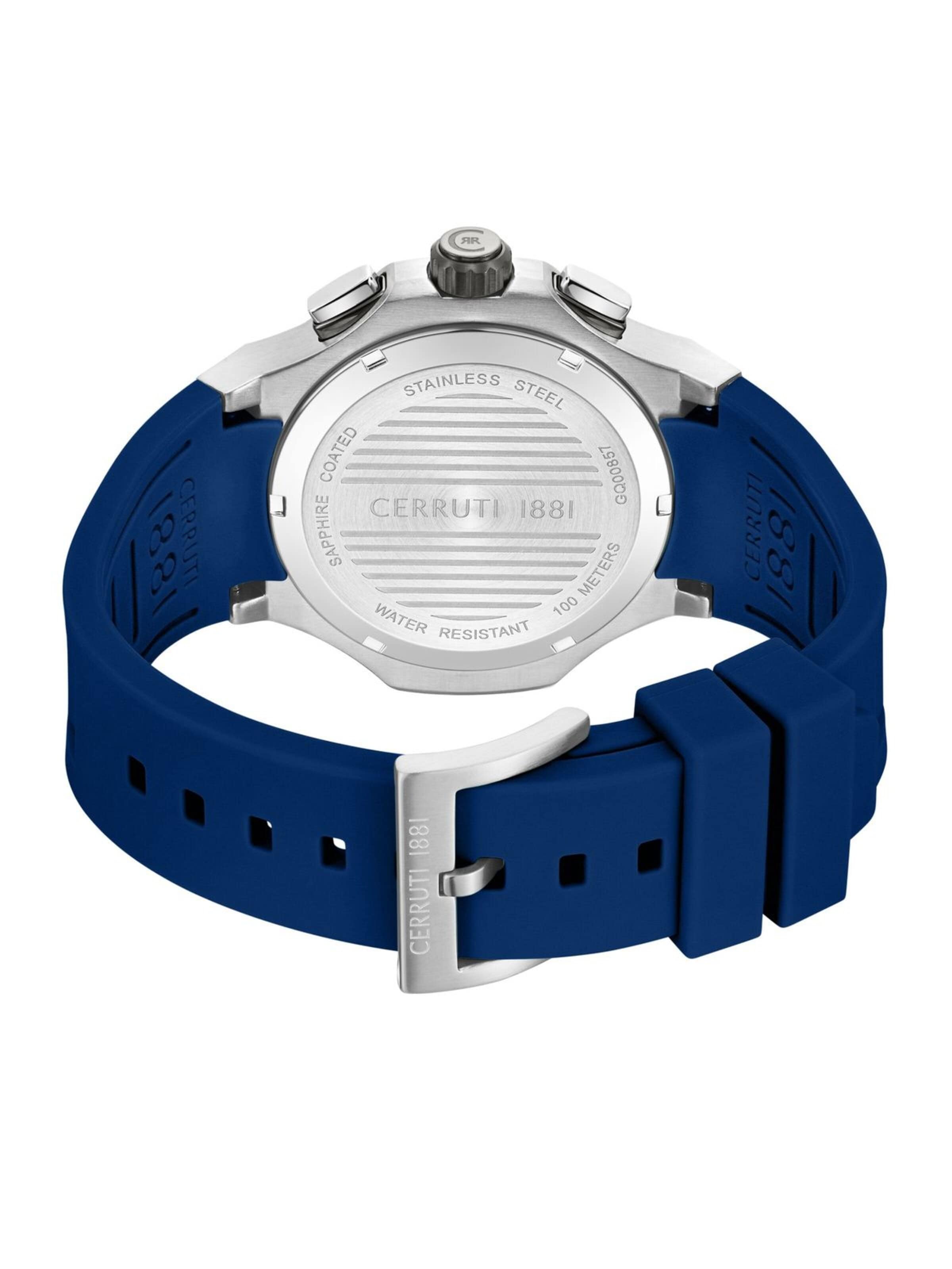 Montre à affichage analogique 'Lucardo' CERRUTI 1881 en bleu