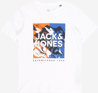Jack & Jones Junior قميص 'Booster' بـ أزرق / كحلي / برتقالي / أبيض, عرض المنتج