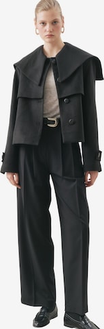 MANUKA Fleecejacke in Schwarz: Vorderseite