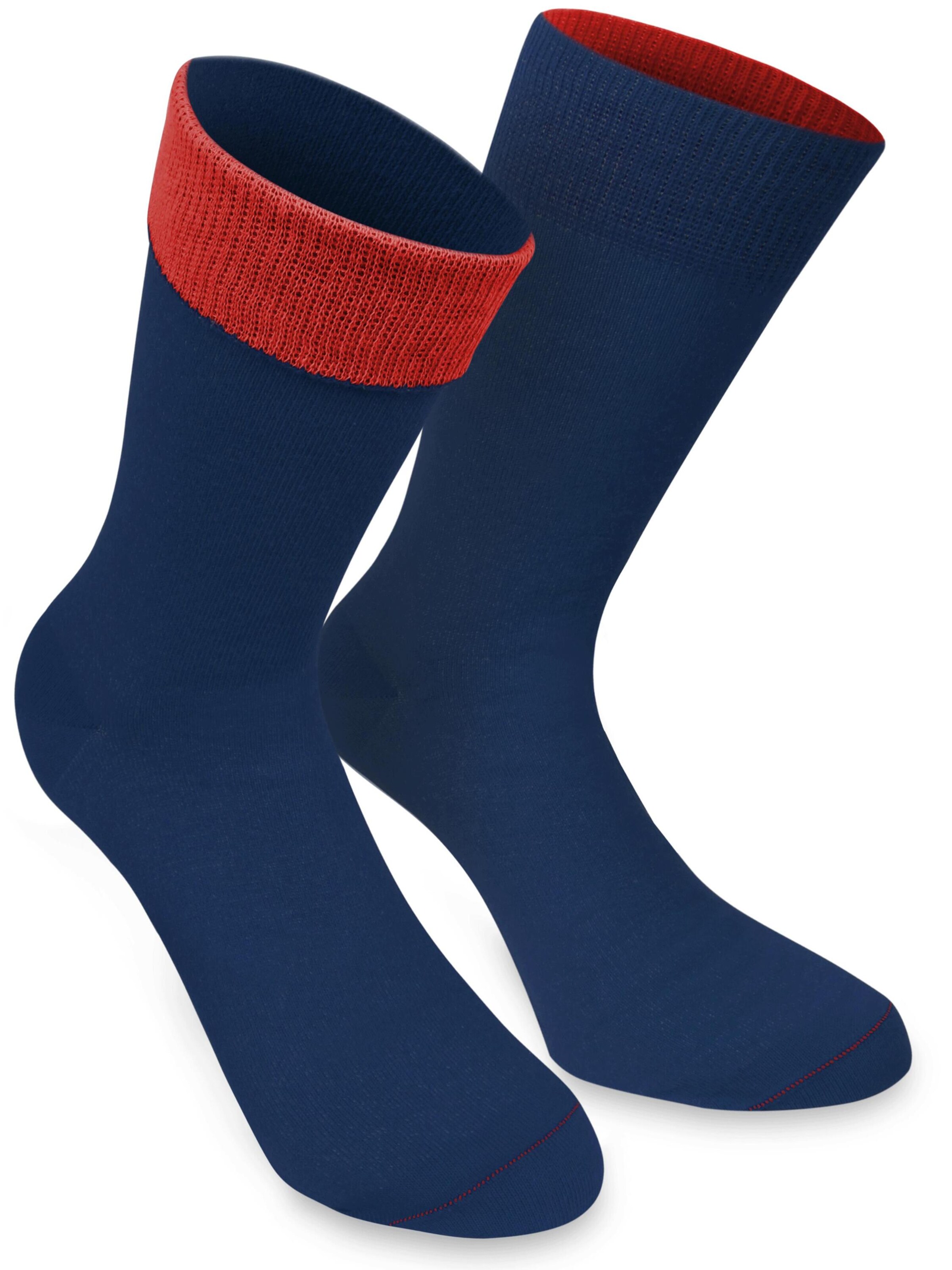 Chaussettes 'Bi-Color' normani en bleu