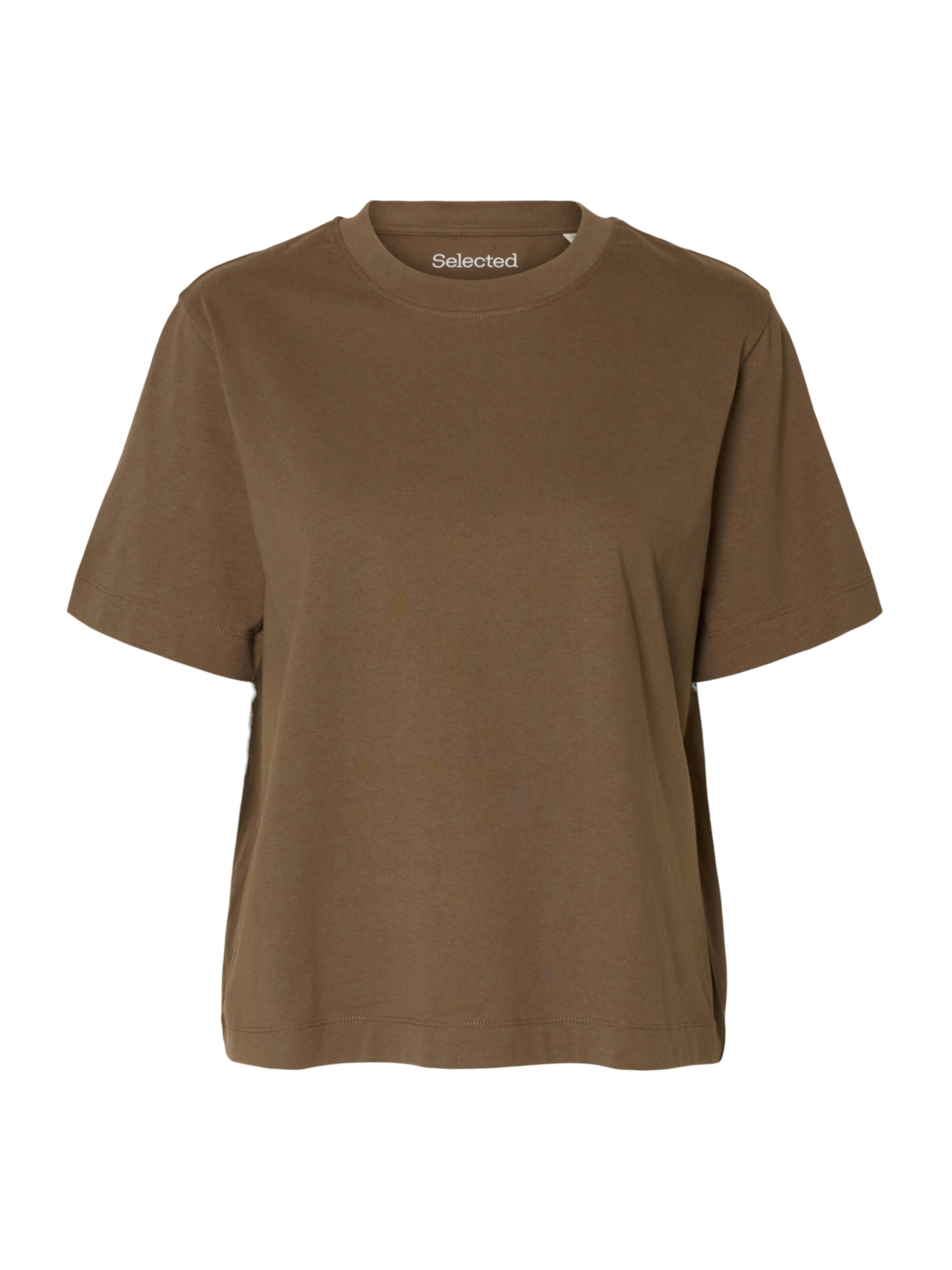 SELECTED FEMME Majica 'SLFELSA' | rjava barva: sprednja stran