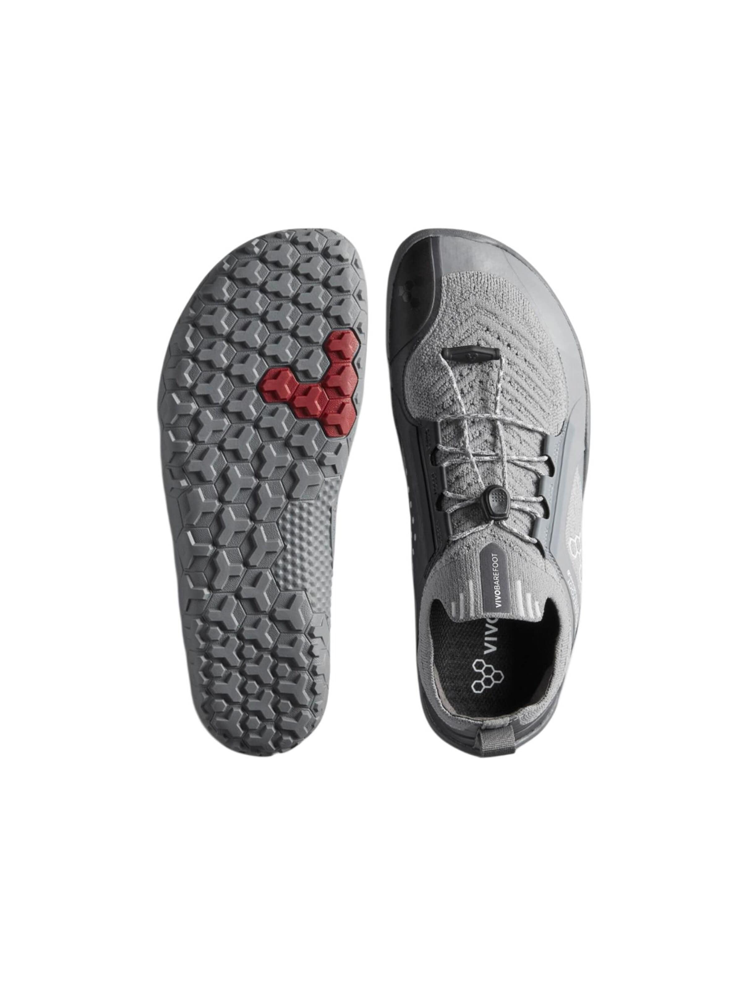 Vivo Barefoot Lage schoen 'PRIMUS TRAIL KNIT FG' in Grijs