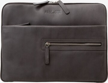 Pride and Soul Document Bag 'Terra' in Grey: front