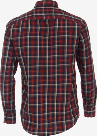 CASAMODA Regular fit Button Up Shirt in Red