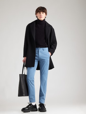 BOSS - Slimfit Pantalón chino en azul