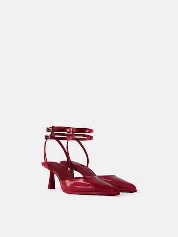 Décolleté sling di Bershka in rosso