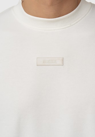 INDICODE JEANS Sweatshirt 'Baxter' i hvid