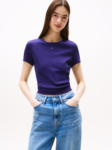 Tommy Jeans Μπλουζάκι 'ESSENTIAL' σε λιλά: μπροστά