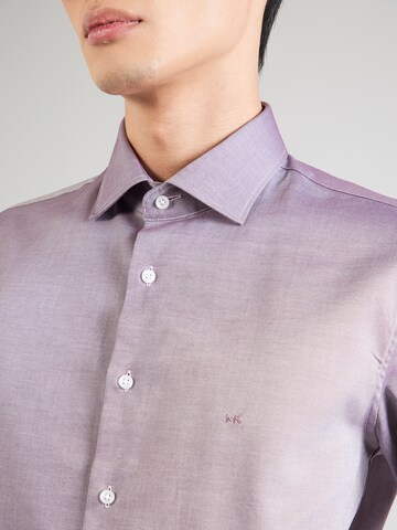 Michael KorsSlim Fit Poslovna košulja - ljubičasta boja