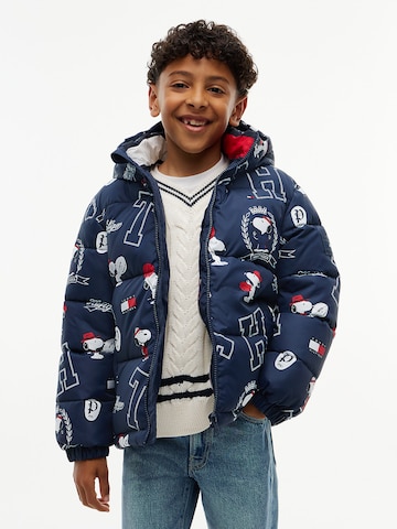 TOMMY HILFIGER Winter jacket 'PEANUTS' in Blue