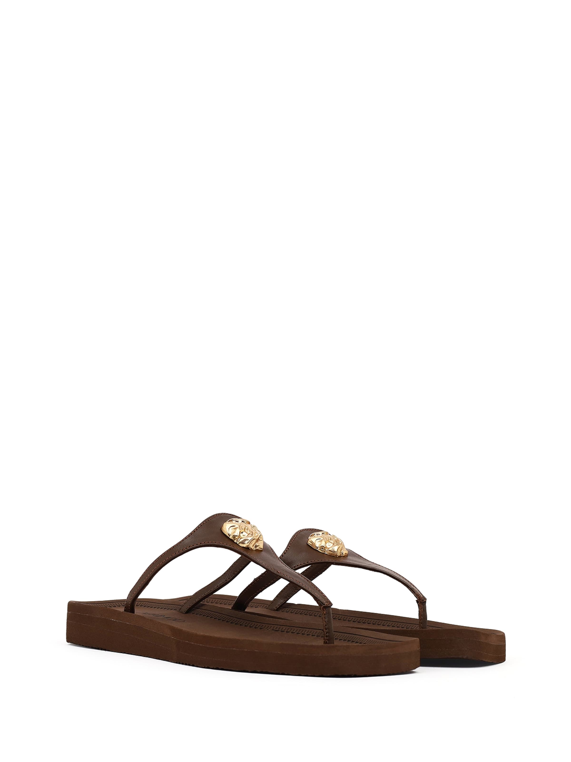 Derimod Teenslipper in Bruin