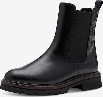 MARCO TOZZI - Botas chelsea em preto: frente