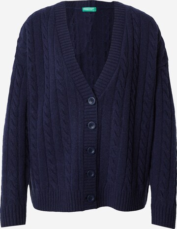 UNITED COLORS OF BENETTON Knit Cardigan in Blue: front