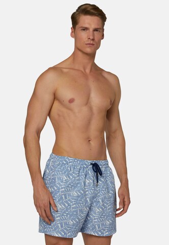 Shorts de bain Boggi Milano en bleu : devant