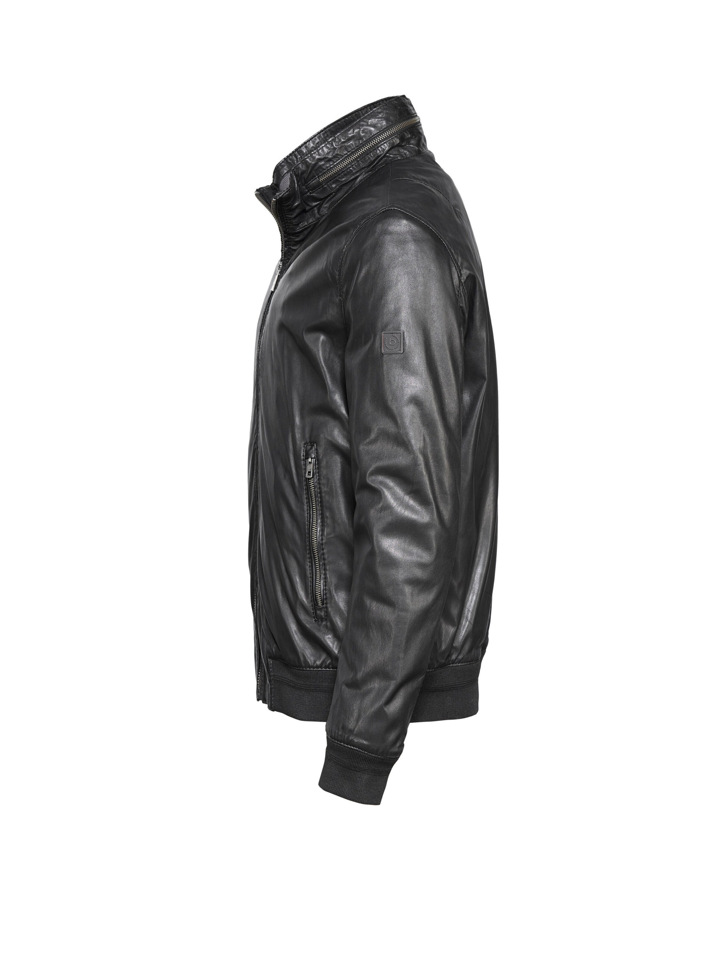 bugatti Lederjacke 'BUGiovanni' in Schwarz
