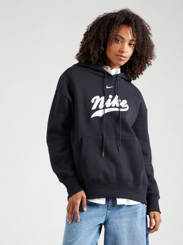 Nike Sportswear Sweatshirt 'PHNX FLC' in Schwarz: Vorderseite
