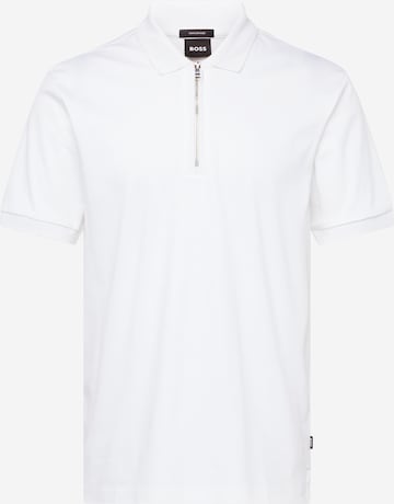 T-Shirt 'Polston 11' BOSS Black en blanc : devant