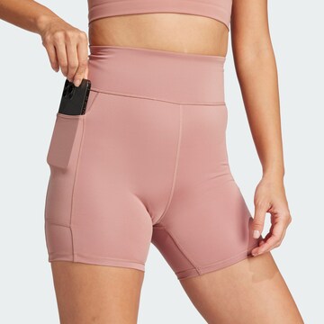 ADIDAS PERFORMANCE Skinny Workout Pants 'Own the Run' in Pink