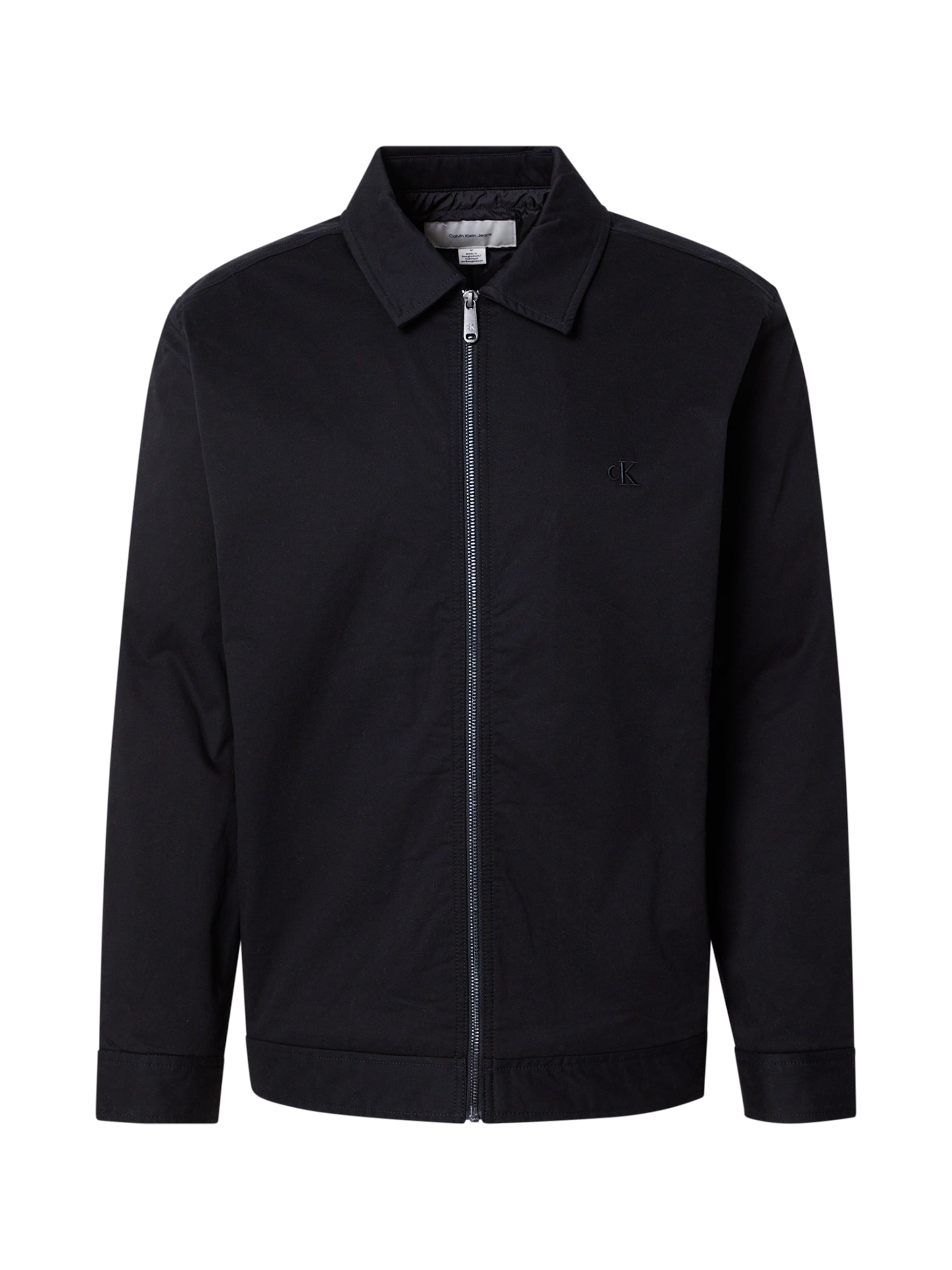 Giacca di mezza stagione di Calvin Klein Jeans in nero: frontale