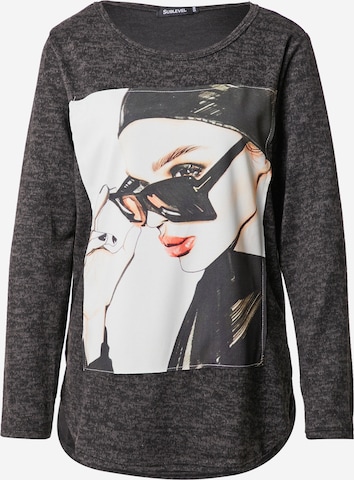 Sublevel Sweatshirt in Zwart: voorkant