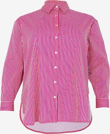 Yoek Blouse in Roze: voorkant