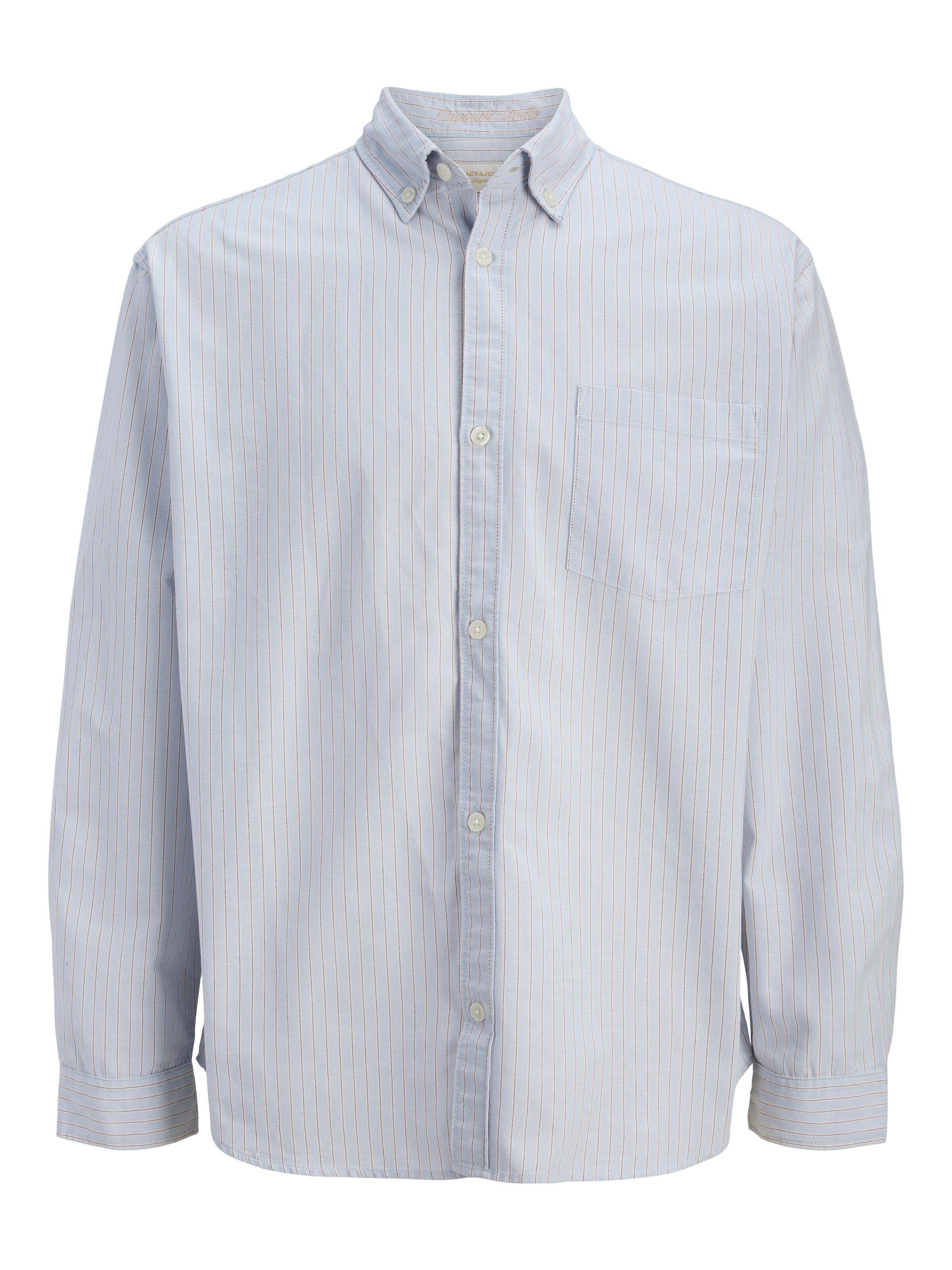 JACK & JONES Button Up Shirt in Blue: front