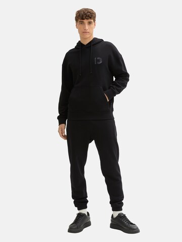 TOM TAILOR DENIM Sweatshirt in Black
