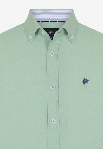 DENIM CULTURE Regularny krój Koszula 'Hugo' w kolorze zielony