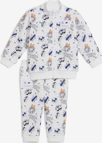 PUMA Trainingsanzug 'BMW M' in Weiß: Vorderseite