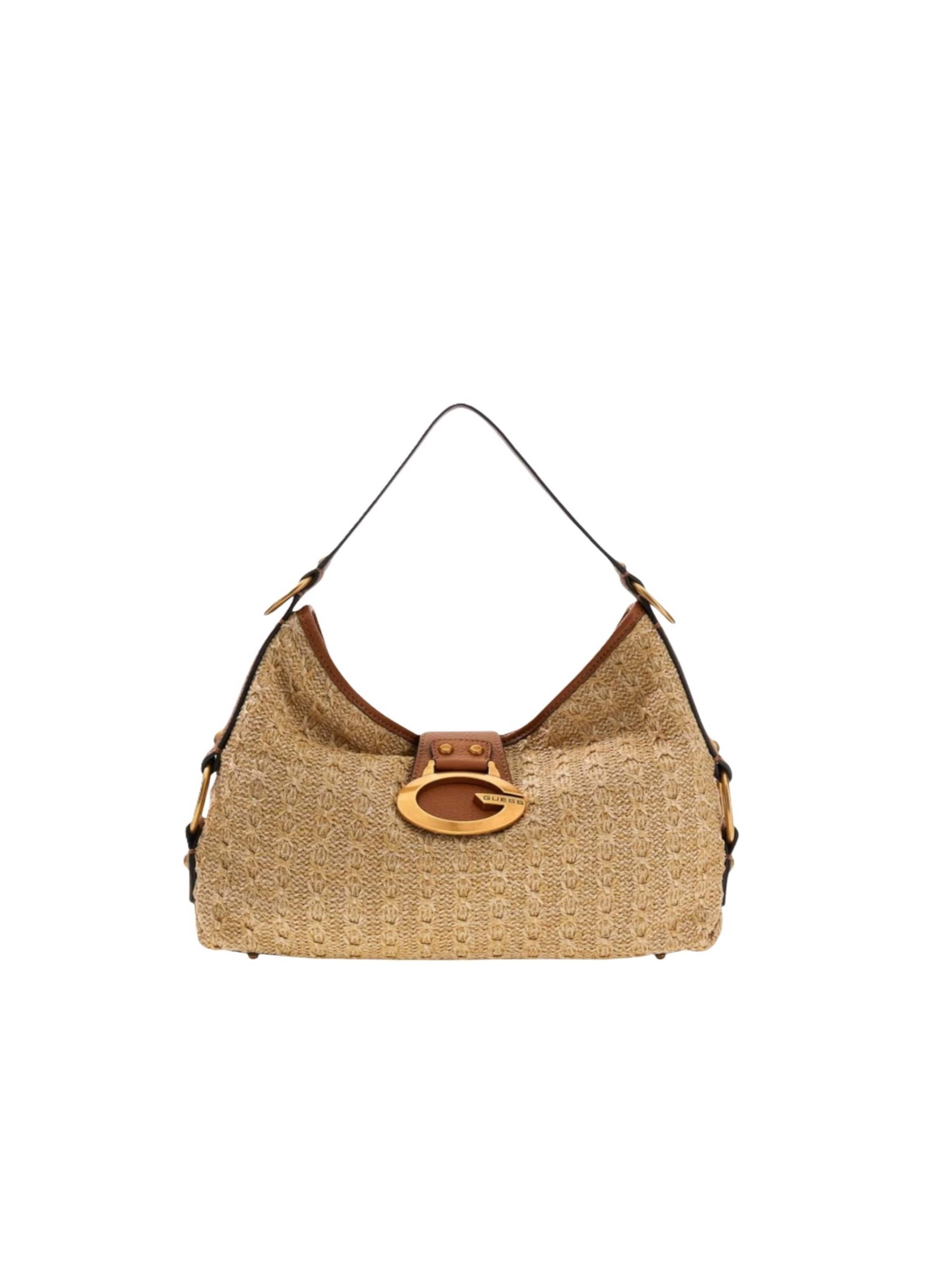 Borsa a spalla 'RB930818' di GUESS in marrone: frontale