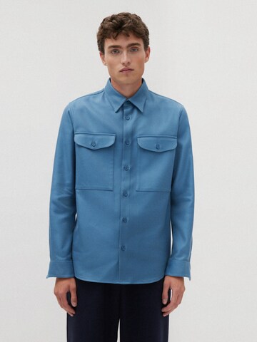 Coupe regular Chemise Studio Seidensticker en bleu : devant