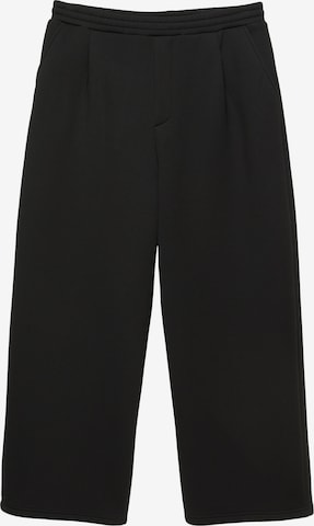 Pull&Bear Baggy Veckad byxa i svart: framsida