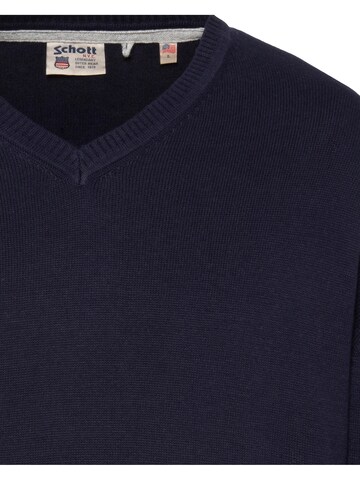 Pull-over Schott NYC en bleu