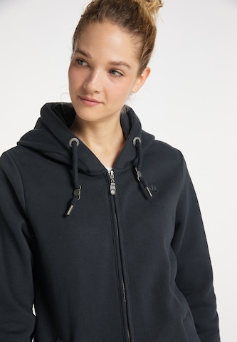 DreiMaster Vintage Zip-Up Hoodie in Black