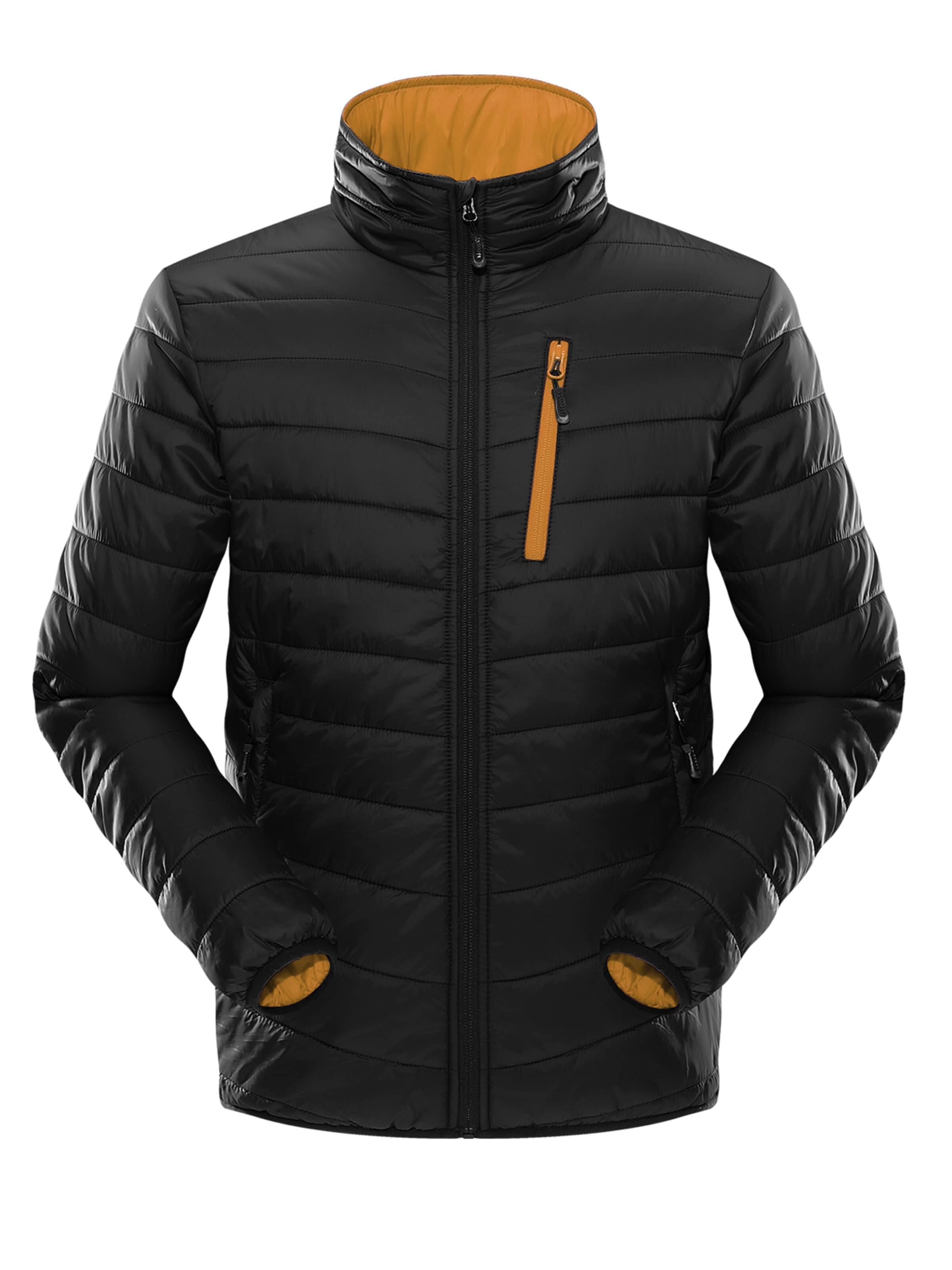 33,000ft Winter Jacket in Black: front