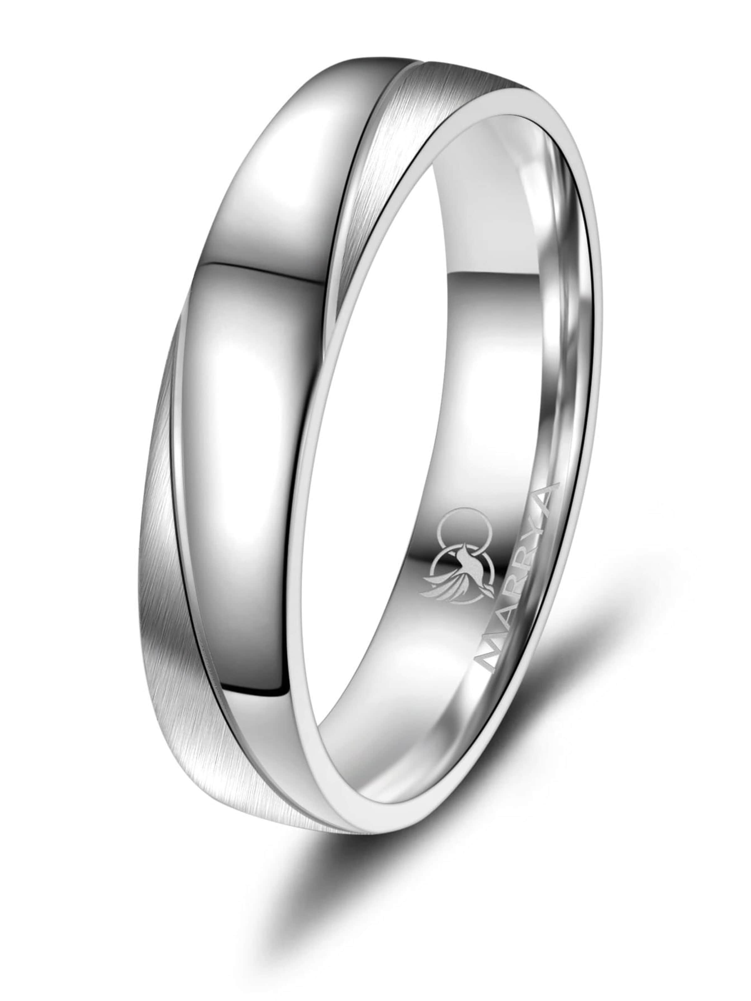 MARRYA Ring 'MARRYA SI-09 Ehering aus Silber' in Silver: front
