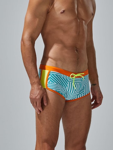 SEOBEAN Swim Trunks in Blue