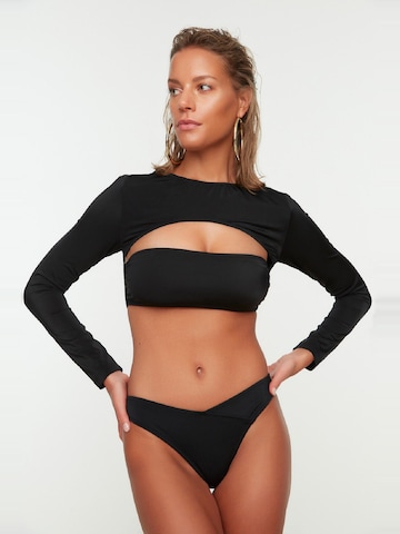 Trendyol - Braga de bikini en negro: frente