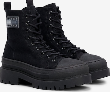 Tommy Jeans Lace-Up Ankle Boots in Black