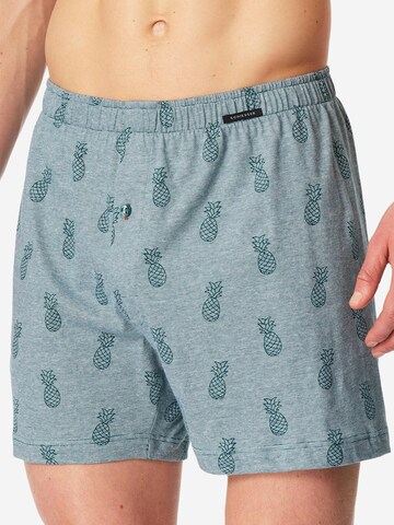 SCHIESSER Boxershorts 'Singel-Jersey' in Blauw
