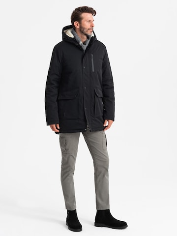 Ombre Winter Parka in Black