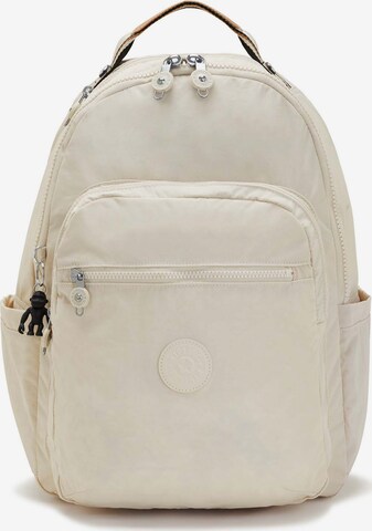 Zaino 'Seoul' di KIPLING in bianco: frontale