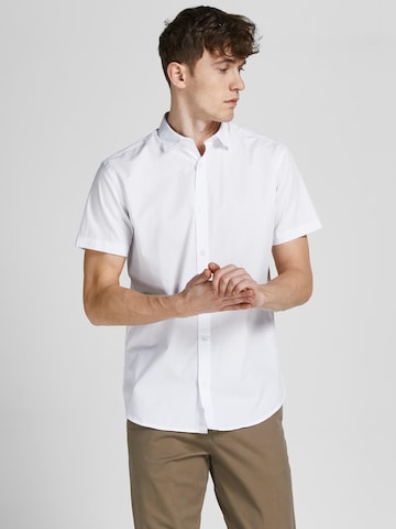 JACK & JONES Regularny krój Koszula 'Joe' w kolorze biały: przód