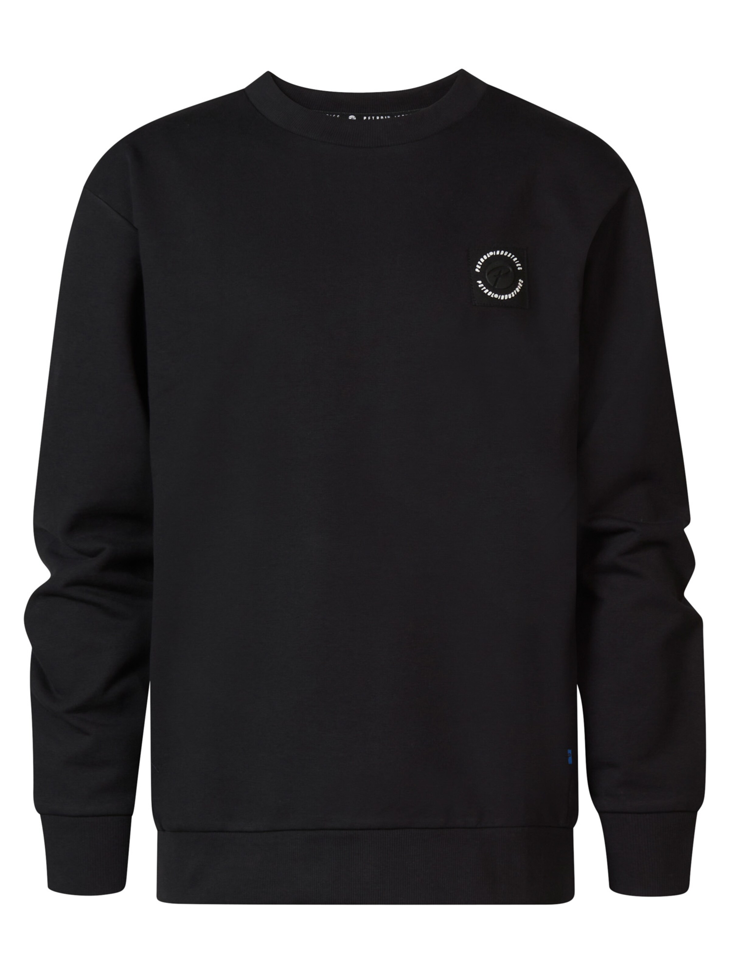 Petrol Industries Sweatshirt 'White' in Schwarz: Vorderseite