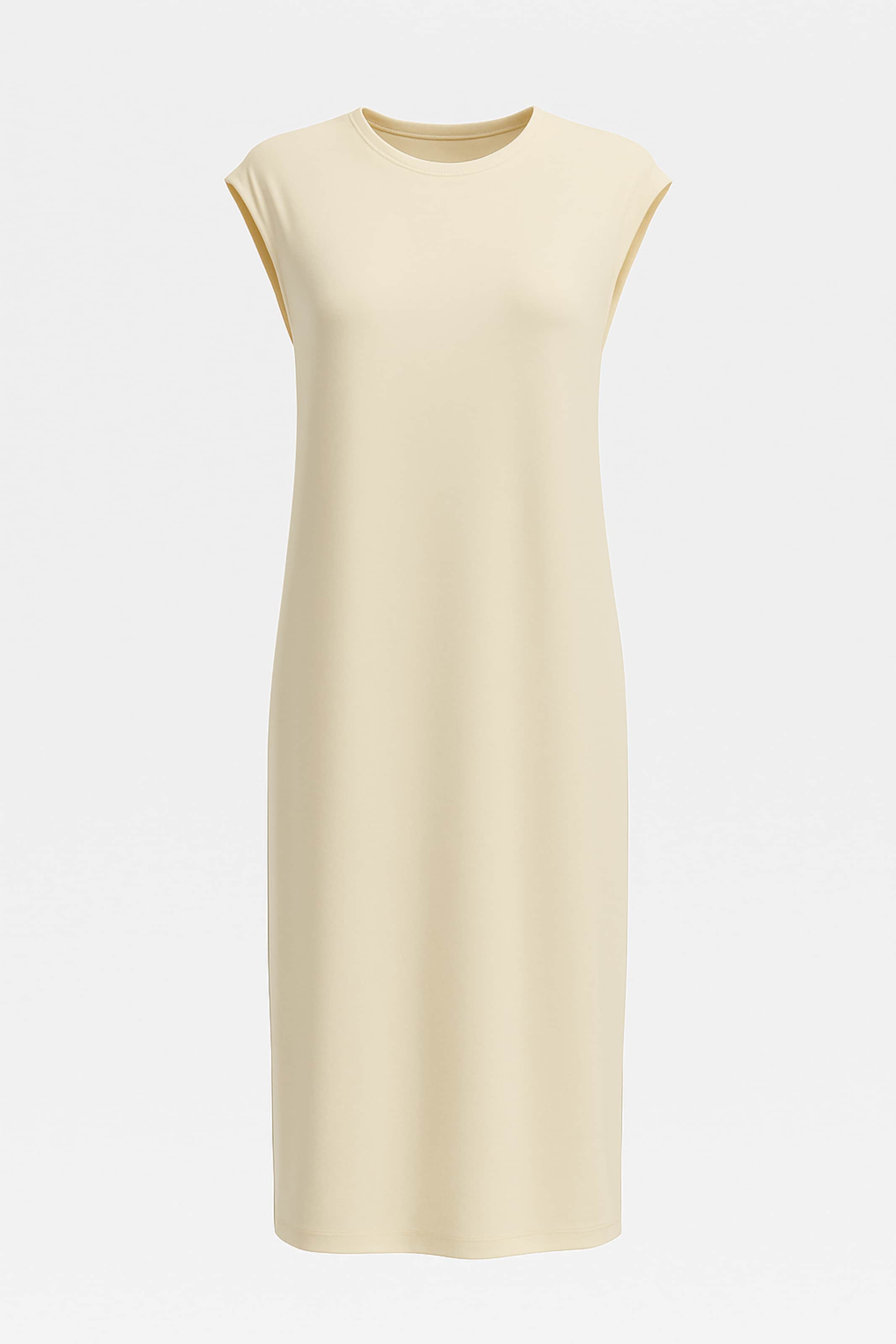 Touche Prive Jurk in Beige: voorkant